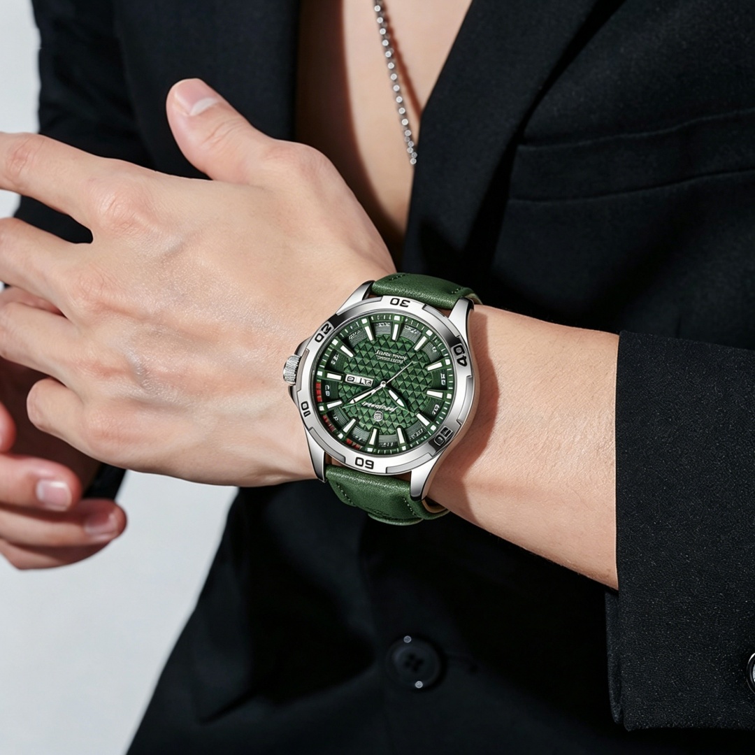 PAAZOMU Luxury Brand Men Watch - Leather Watch Band Men 评论和价格