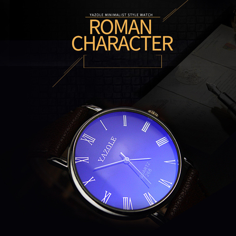 YAZOLE Minimalist Quartz Watch - Leather Watch Band Men 评论和价格