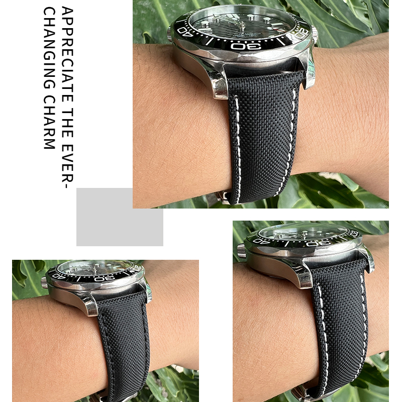 19mm 20mm 21mm 22mm Nylon Leat - Omega Watch Speedmaster 评论和价格