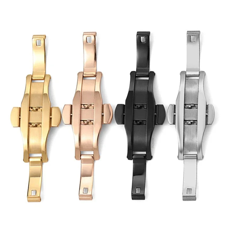 Polished Stainless Steel Buckl - Butterfly Clasp Deployant 评论和价格