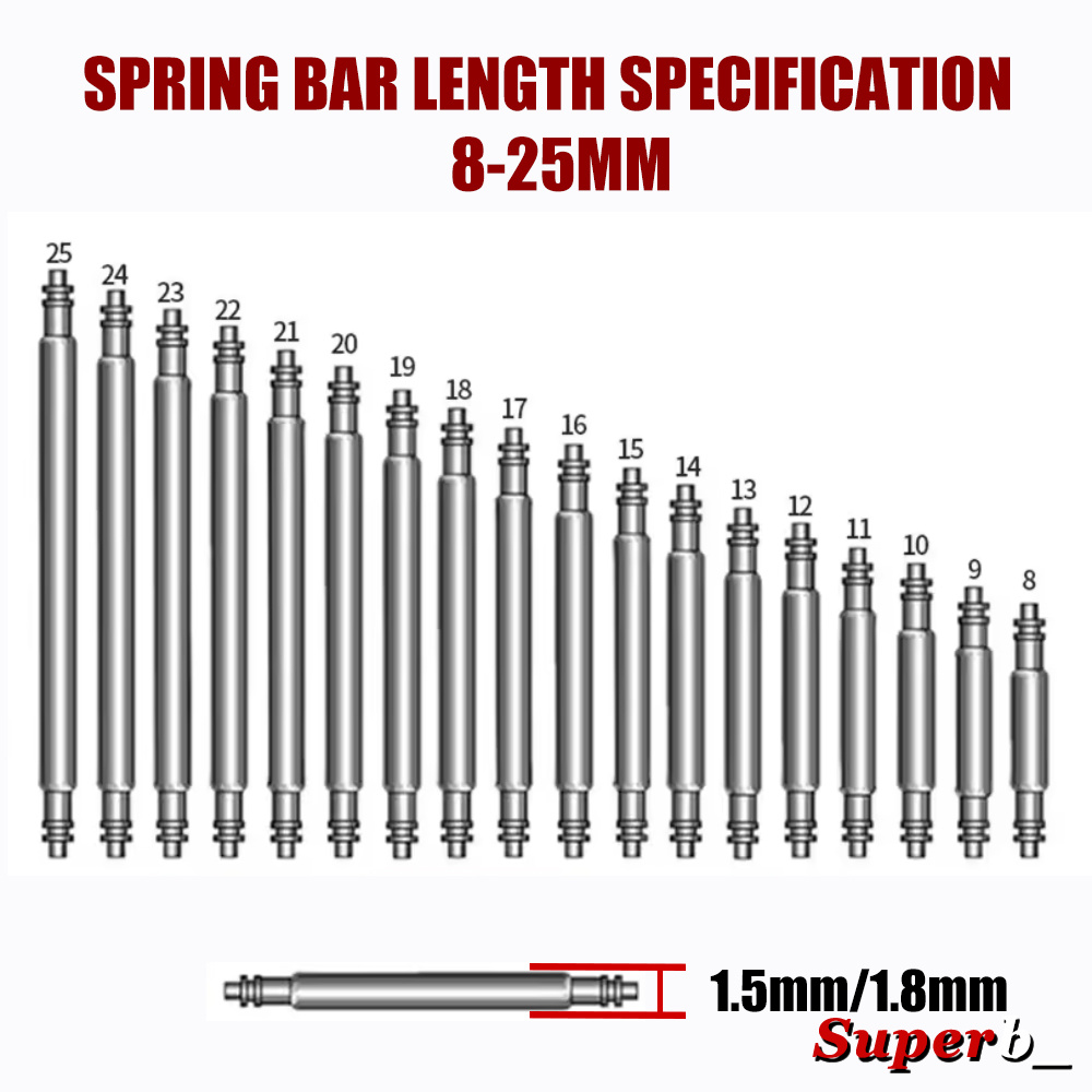 360pcs Dia 1.3mm/1.5mm/1.8mm S - Spring Bar Tool Set 评论和价格