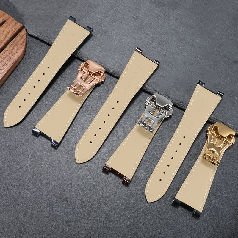 Genuine Leather Watchband For  - Omega Watch Constellation 评论和价格