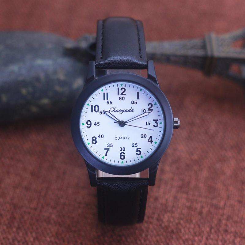Chaoyada Fashion Men Boys Leat - Leather Watch Band Men 评论和价格