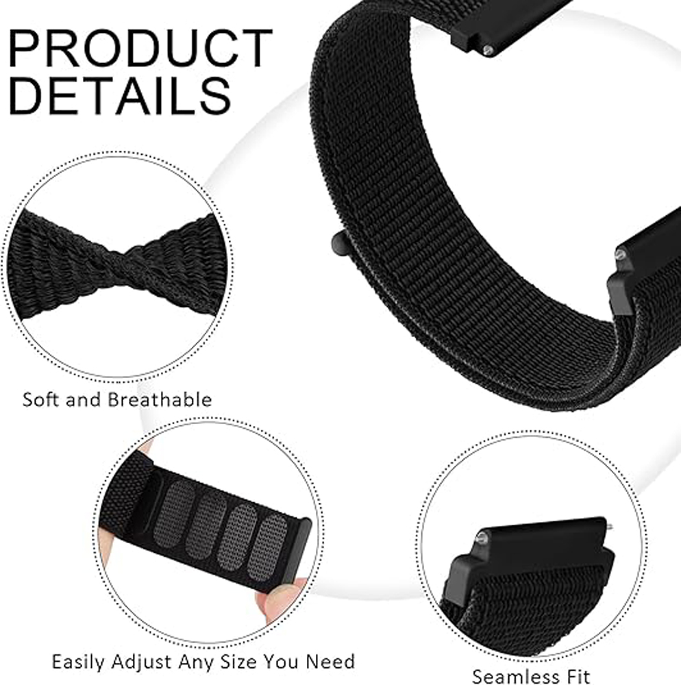 Nylon Breathable Loop Watchban - Sport Loop Velcro 评论和价格