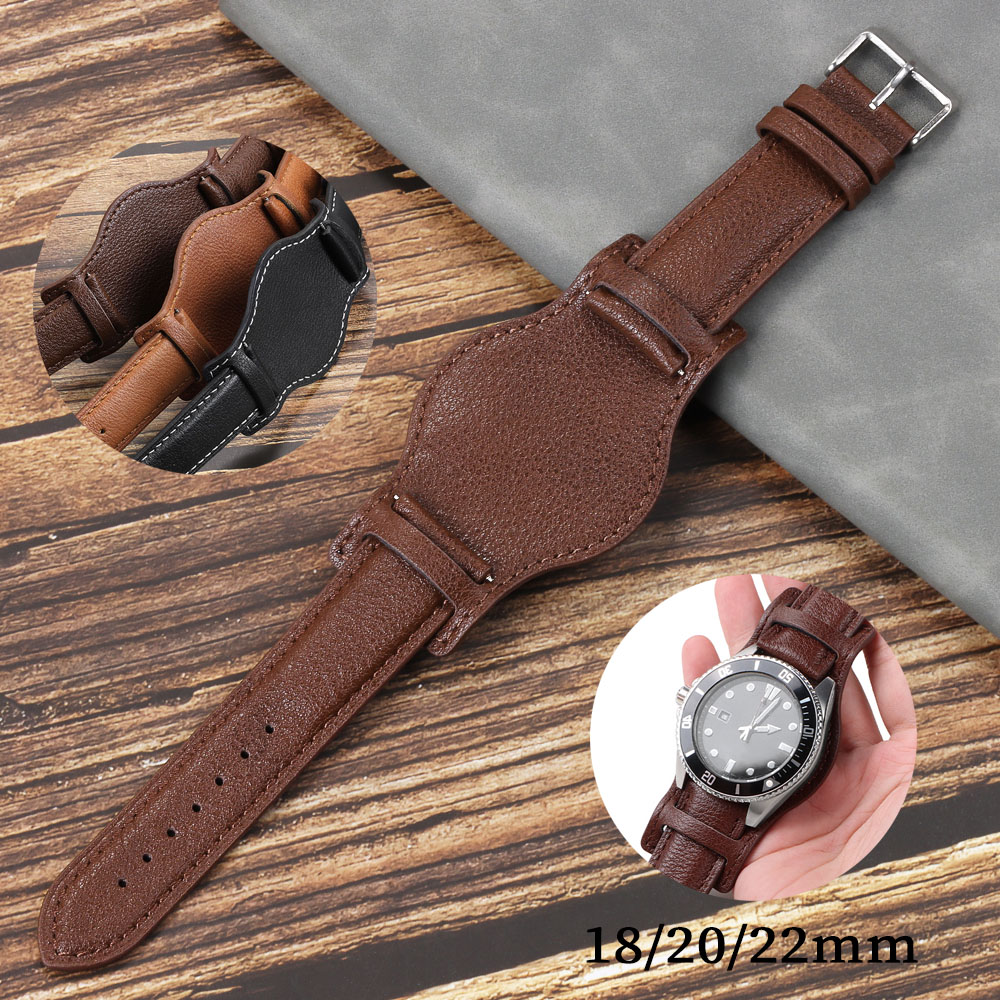 Genuine Leather Watch Band for - Omega Watch Speedmaster 评论和价格